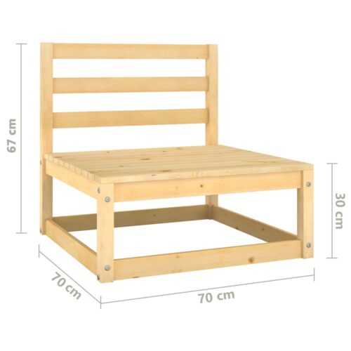 3-Seater Garden Bench Chair Outdoor Patio Sofa Seat Furniture Solid Pine Wood - Image 6