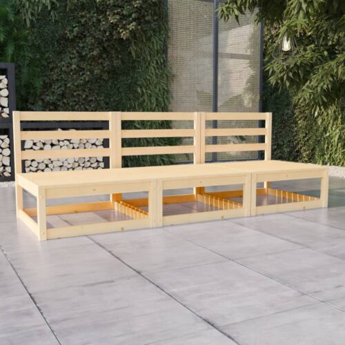3-Seater Garden Bench Chair Outdoor Patio Sofa Seat Furniture Solid Pine Wood - Image 7