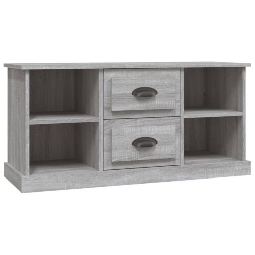 TV Cabinet Grey Sonoma 99.5x35.5x48cm Engineered Wood - Image 2