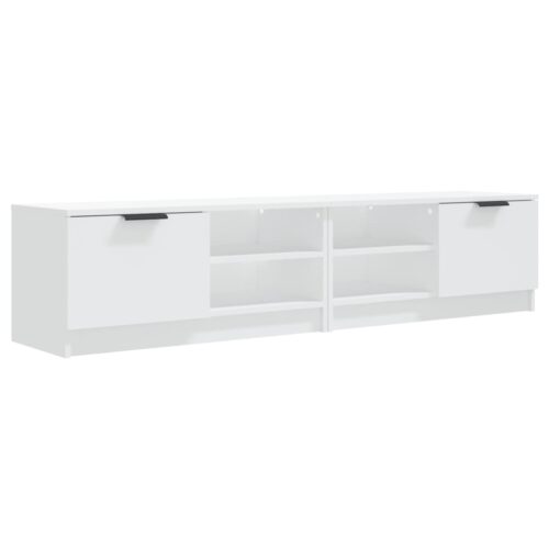 TV Cabinets 2pcs White 80x35x36.5cm Engineered Wood - Image 2