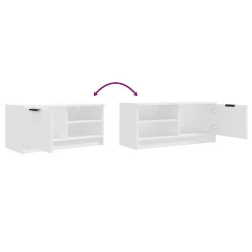 TV Cabinets 2pcs White 80x35x36.5cm Engineered Wood - Image 9