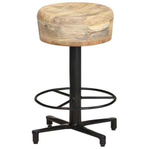 Bar Stools 2pcs 52cm Solid Mango Wood - Image 8