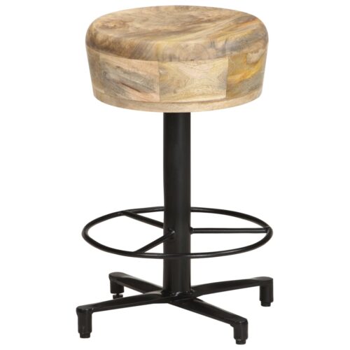 Bar Stools 2pcs 52cm Solid Mango Wood - Image 10