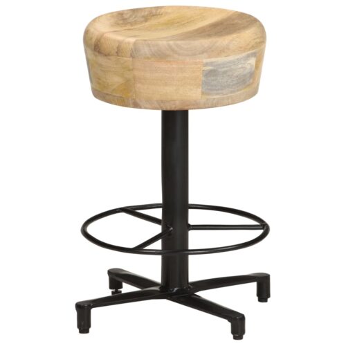 Bar Stools 2pcs 52cm Solid Mango Wood - Image 11