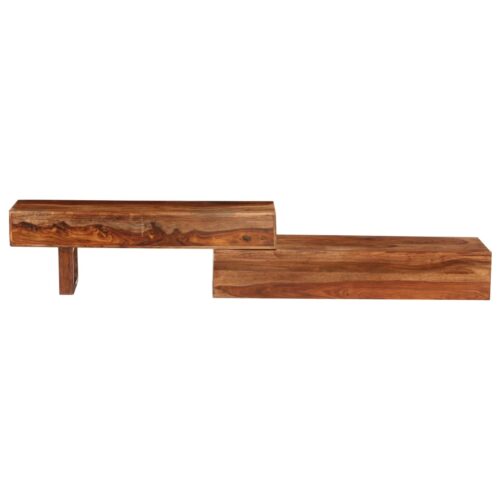 TV Cabinet Brown 200x30x35cm Solid Wood Sheesham - Image 3