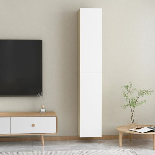 TV Cabinets 2pcs White Sonoma Oak 30.5x30x90cm Engineered Wood - Image 11