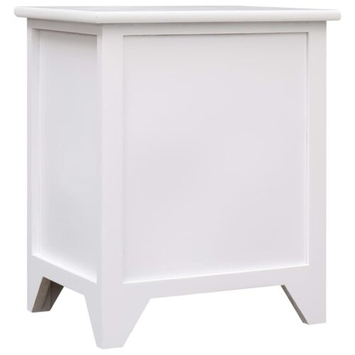 Nightstand 2pcs with 2 Drawers White - Image 6