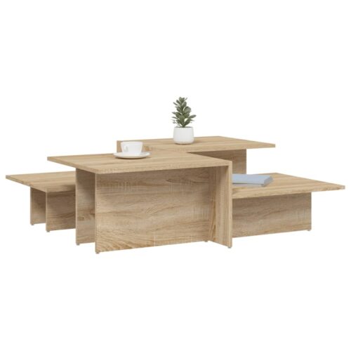 Coffee Tables 2pcs Sonoma Oak Engineered Wood - Image 3