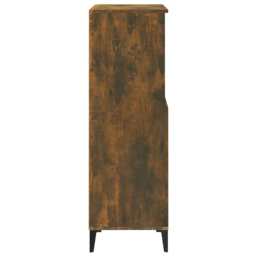 Highboard Smoked Oak 60x36x110cm Engineered Wood - Image 5