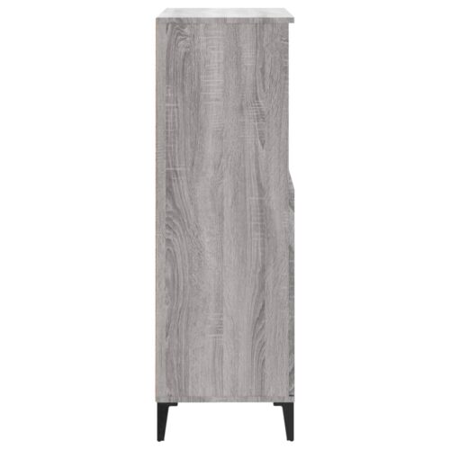 Highboard Grey Sonoma 60x36x110cm Engineered Wood - Image 5