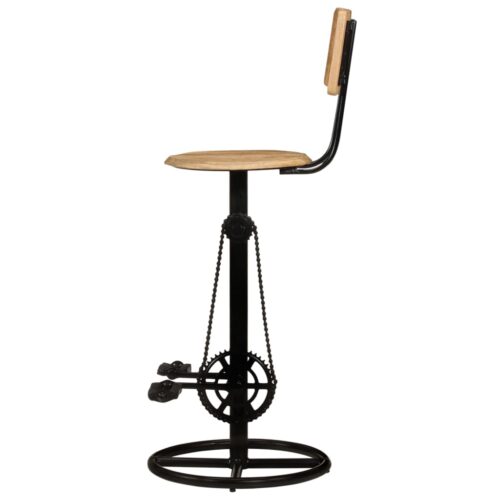 Bar Stools 2pcs Solid Wood Mango - Image 4
