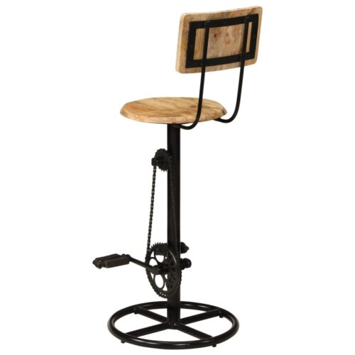Bar Stools 2pcs Solid Wood Mango - Image 5