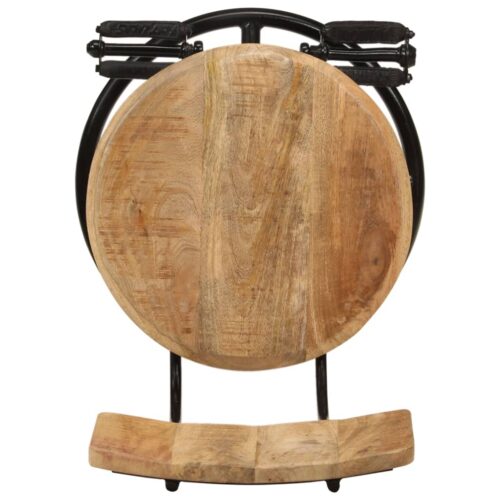 Bar Stools 2pcs Solid Wood Mango - Image 8