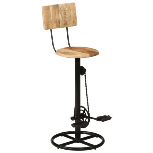 Bar Stools 2pcs Solid Wood Mango - Image 11