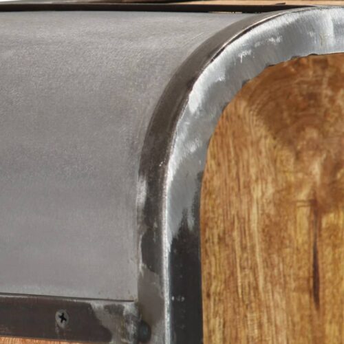 Highboard 40x30x126cm Solid Wood Mango - Image 5