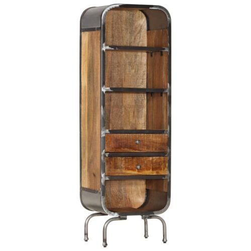 Highboard 40x30x126cm Solid Wood Mango - Image 10