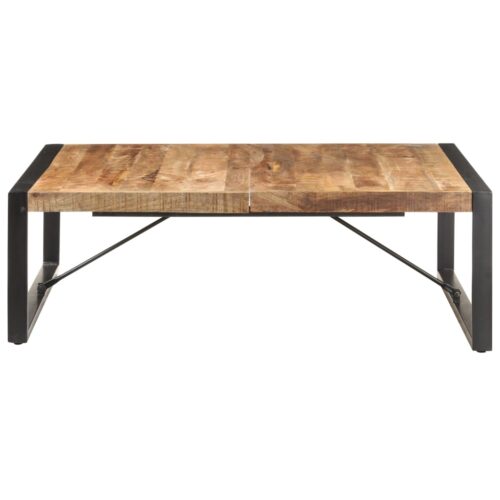 Coffee Table 120x120x40cm Solid Wood Mango - Image 2