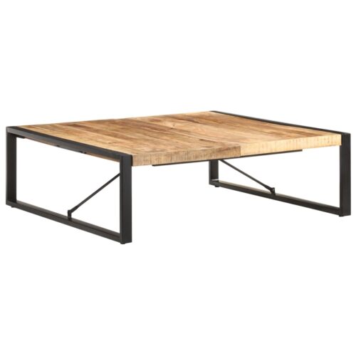 Coffee Table 120x120x40cm Solid Wood Mango - Image 7