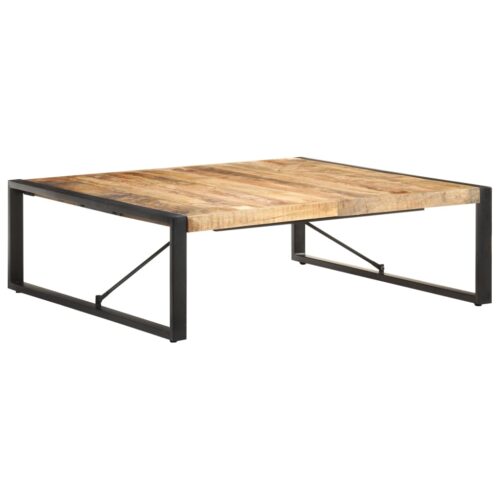 Coffee Table 120x120x40cm Solid Wood Mango - Image 8