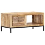 Coffee Table 88x50x42cm Solid Mango Wood