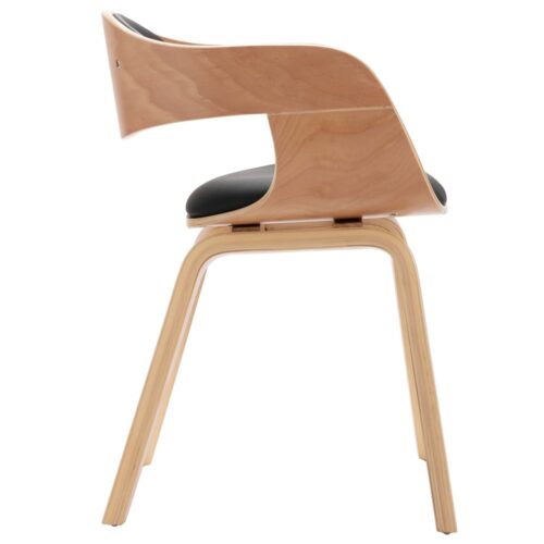 Dining Chairs 2pcs Bent Wood Faux Leather - Image 5