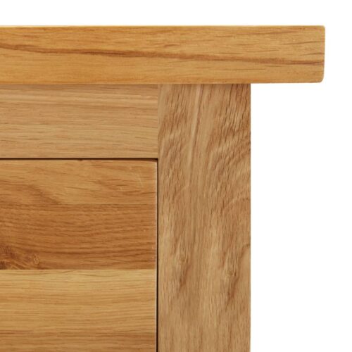 Wardrobe 76x52x105cm Solid Oak Wood - Image 7