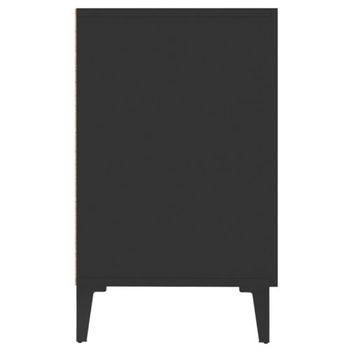 Sideboard Black 100x36x60cm Engineered Wood - Image 6