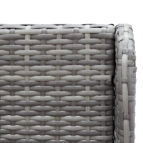 Garden Corner Sofas 2pcs Poly Rattan Grey - Image 5