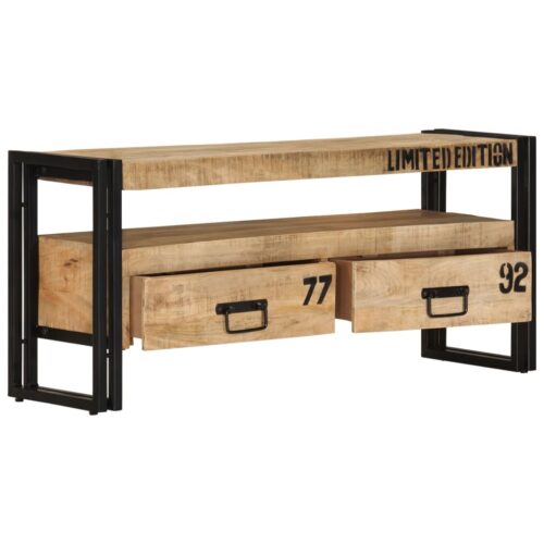 TV Cabinet 100x30x45cm Solid Mango Wood - Image 11