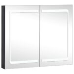 LED Bathroom Mirror Cabinet 80x12.2x68cm