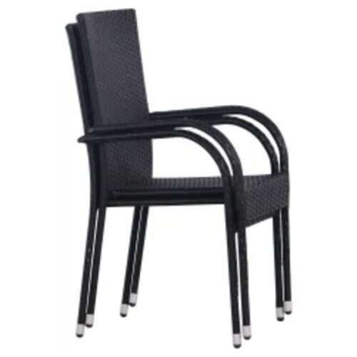 7-Piece Garden Dining Set Black Outdoor Patio Lounge Furniture - Image 8