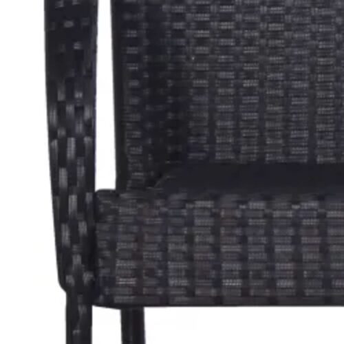 7-Piece Garden Dining Set Black Outdoor Patio Lounge Furniture - Image 10