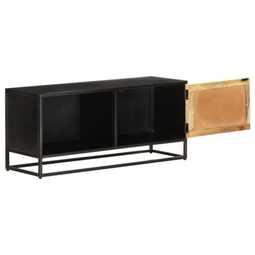 TV Cabinet 90x30x40cm Rough Mango Wood - Image 3
