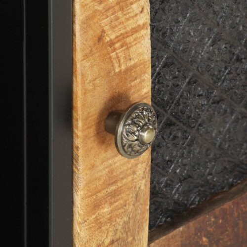 TV Cabinet 90x30x40cm Rough Mango Wood - Image 5