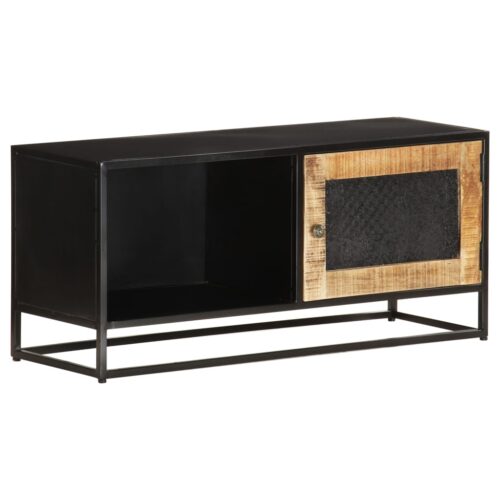 TV Cabinet 90x30x40cm Rough Mango Wood - Image 7