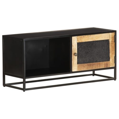 TV Cabinet 90x30x40cm Rough Mango Wood - Image 8