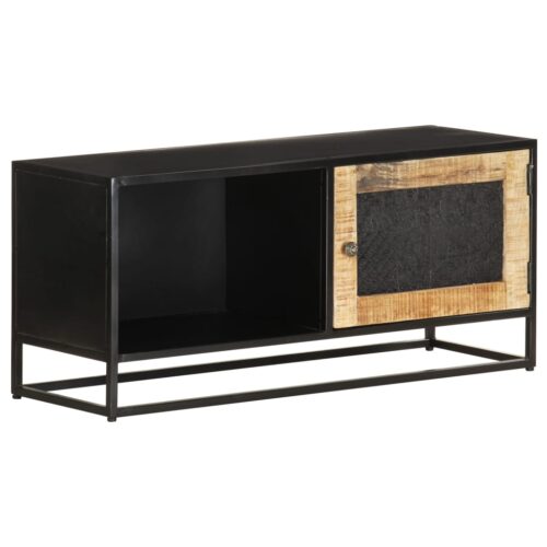 TV Cabinet 90x30x40cm Rough Mango Wood - Image 9