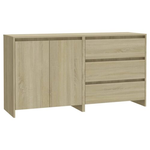 2pcs Wooden Buffet Sideboard Cabinet Storage Shelf Cupboard Drawer Console Table