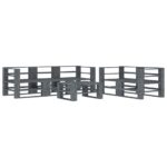 6-Piece Garden Pallet Lounge Set Wood Grey Outdoor Patio Furniture