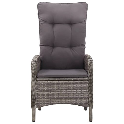 7-Piece Garden Dining Set Grey Outdoor Patio Lounge Furniture - Image 9