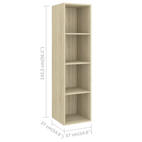 5-Piece TV Cabinet Set Sonoma Oak Engineered Wood - Image 7