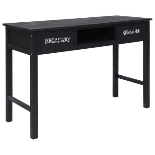Console Table Black 110x45x76cm Wood