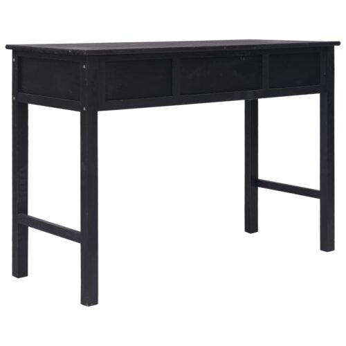 Console Table Black 110x45x76cm Wood - Image 5