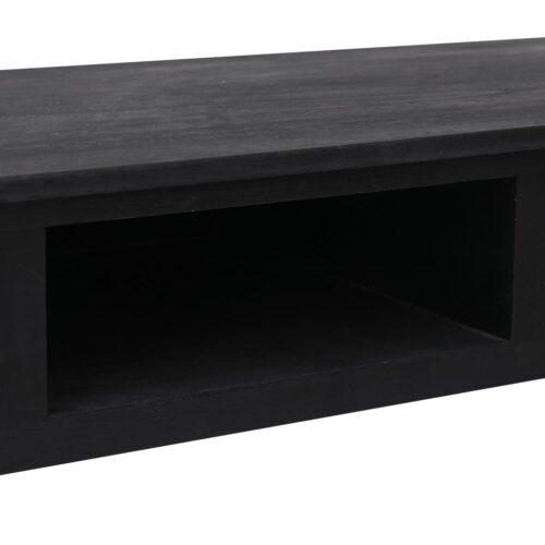 Console Table Black 110x45x76cm Wood - Image 8