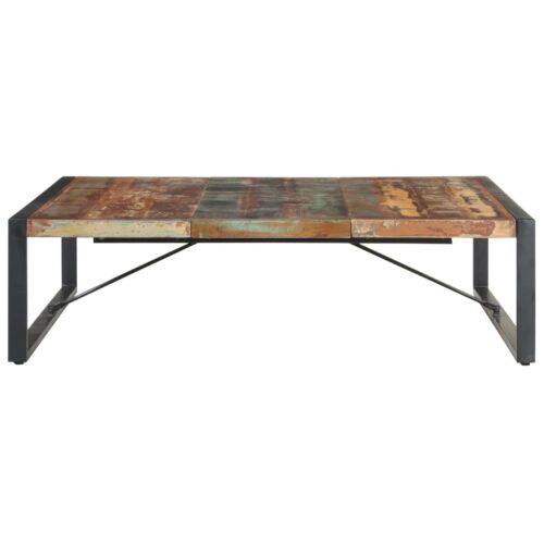 Coffee Table 140x140x40cm Solid Wood Reclaimed - Image 2