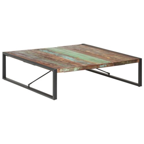Coffee Table 140x140x40cm Solid Wood Reclaimed - Image 9