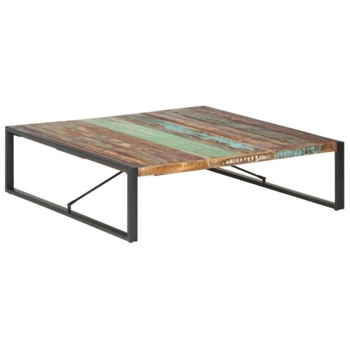 Coffee Table 140x140x40cm Solid Wood Reclaimed - Image 10