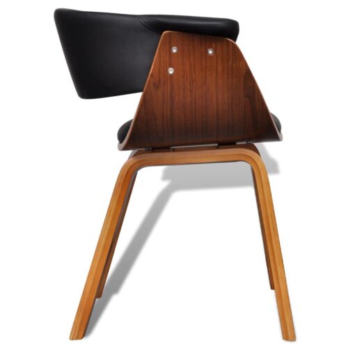 Dining Chairs 4pcs Bent Wood Faux Leather - Image 6