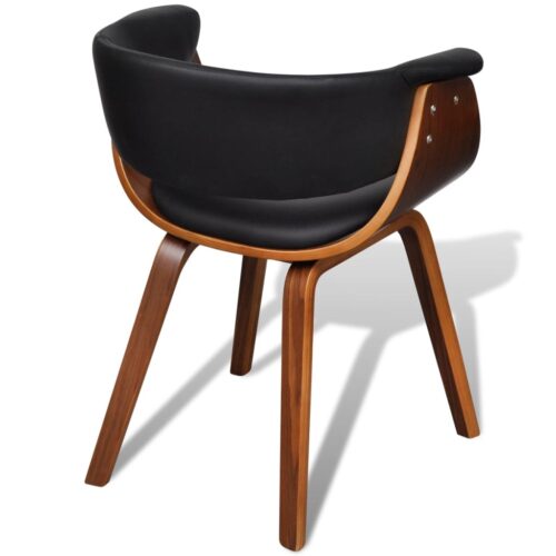 Dining Chairs 4pcs Bent Wood Faux Leather - Image 7