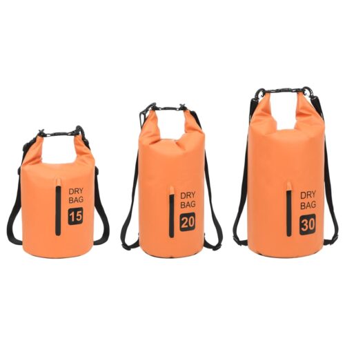 20L Zipper Dry Bag Waterproof Fishing Camping Boating Sport Sack Beach Storage Pack Orange - Image 8